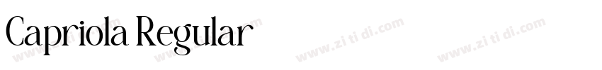 Capriola Regular字体转换 Capriola Regular字体转换